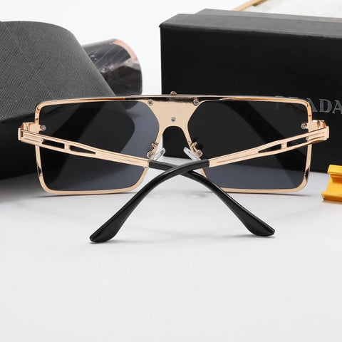 5 color luxury triangular letter printing polarized sunglasses