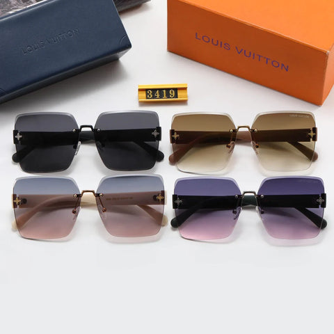 4 color luxury flower letter polarized sunglasses