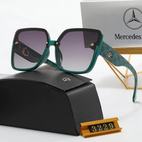 5-color fashion herringbone LOGO temple polarized sunglasses