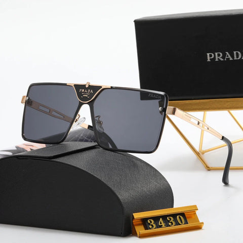 5 color luxury triangular letter printing polarized sunglasses