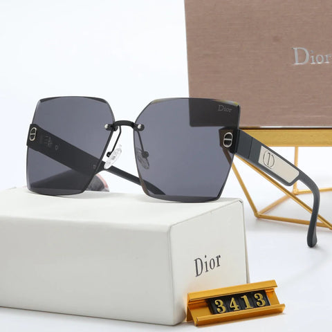 4 color double D rimless lens polarized sunglasses