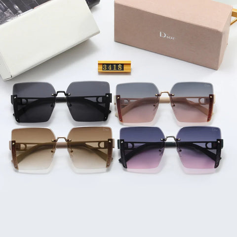 4 color fashion gradient large D polarized sunglasses