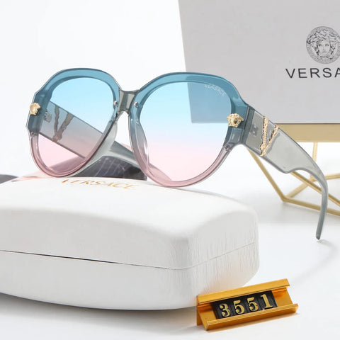 6-color fashion VE letter temple sunglasses polarized glasses