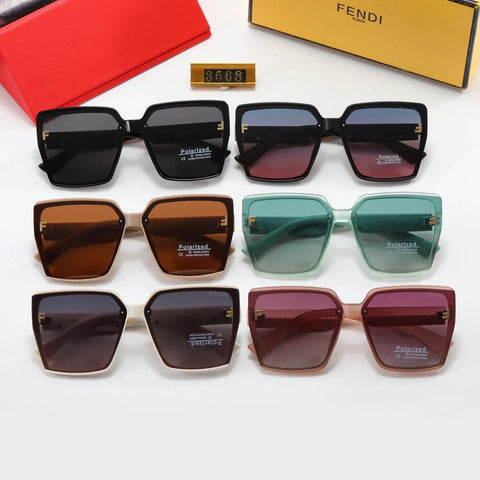 6-color fashion letter printing polarizer sunglasses