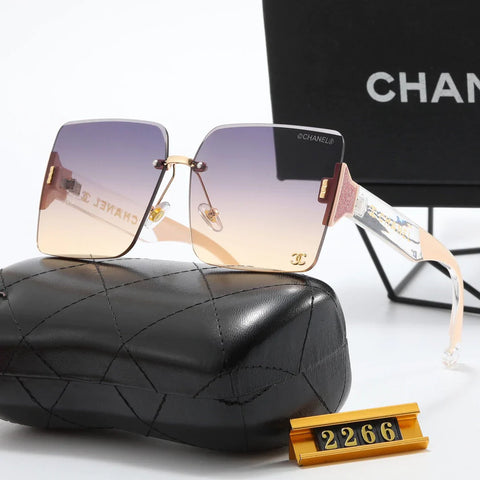 6-color fashionable CC transparent printing temple polarized sunglasses