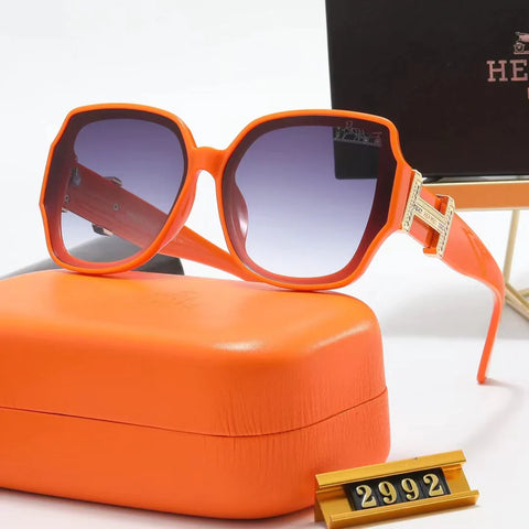 6-color stylish H letter temple polarized sunglasses