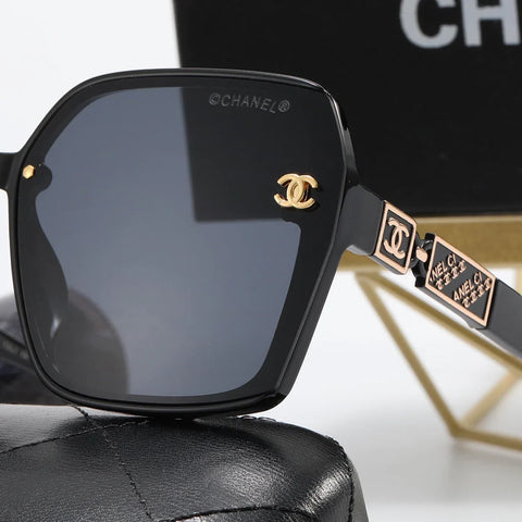 5-Color Fashion CC Printed Letter Polarized Sunglasses