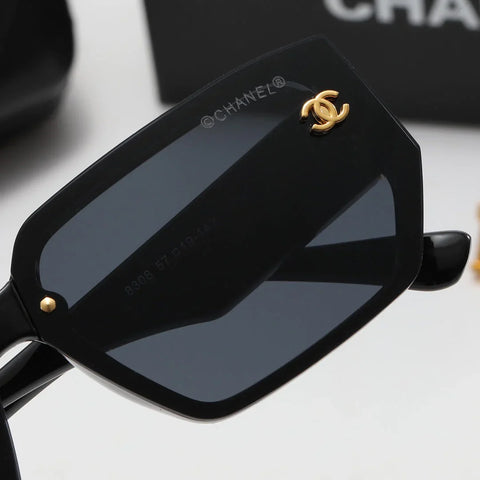 5-Color Fashion CC Letter Temple Polarized Sunglasses