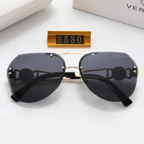 6-color stylish VE letter sunglasses