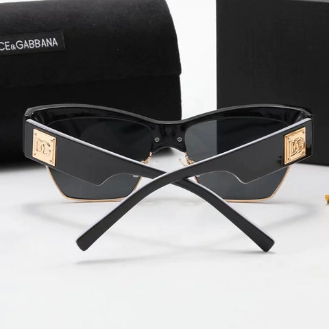 4 Colors Fashion D Letter Half Frame Sunglasses Polarized Glasses