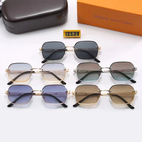 5-color fashion four-leaf clover letter hollow temple sunglasses