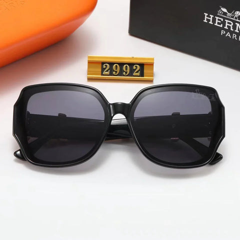 6-color stylish H letter temple polarized sunglasses