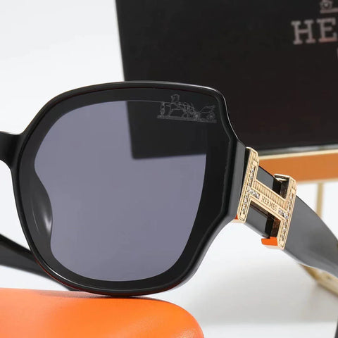 6-color stylish H letter temple polarized sunglasses