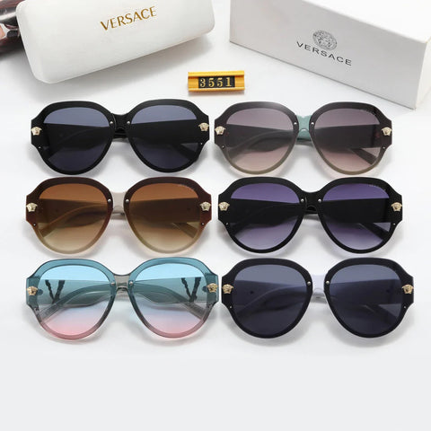 6-color fashion VE letter temple sunglasses polarized glasses