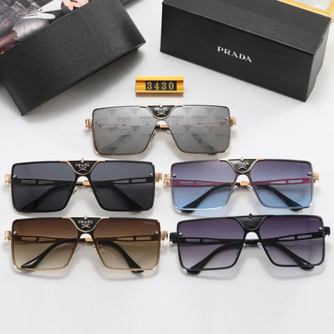 5 color luxury triangular letter printing polarized sunglasses