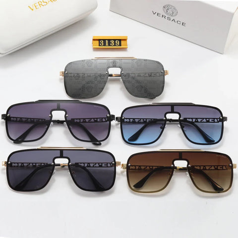 5 Color Fashion Printed Lens Letter Temple Polarized Sunglasses