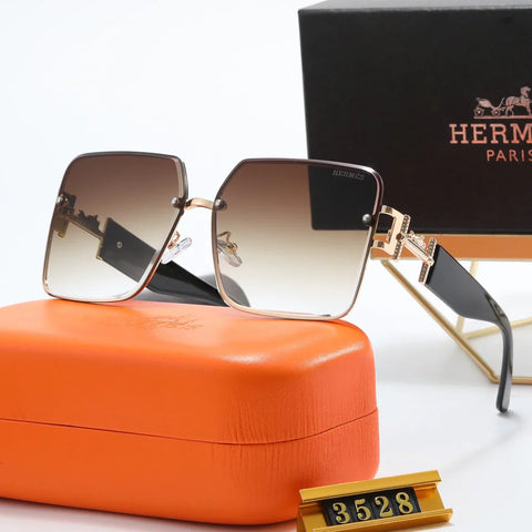 5-color fashion H letter flat sunglasses