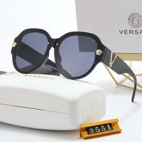 6-color fashion VE letter temple sunglasses polarized glasses