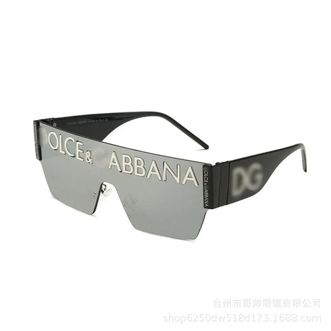 8-color fashion frameless frameless one-piece lens sunglasses