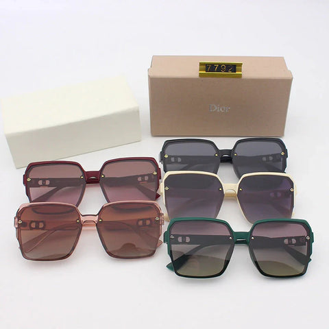 5 Colors Simple Mosaic CD Polarized Sunglasses