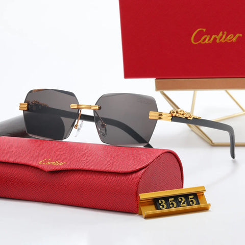 5-color fashionable CAR letter flat sunglasses