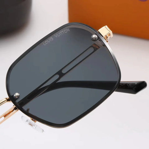 5-color fashion four-leaf clover letter hollow temple sunglasses