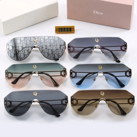 6-color fashion CD hollow temple sunglasses