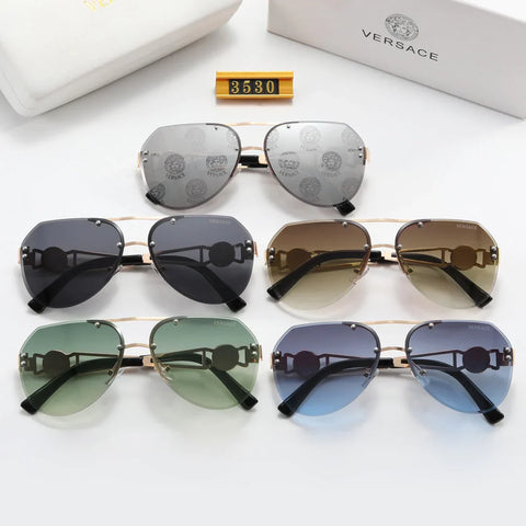 6-color stylish VE letter sunglasses