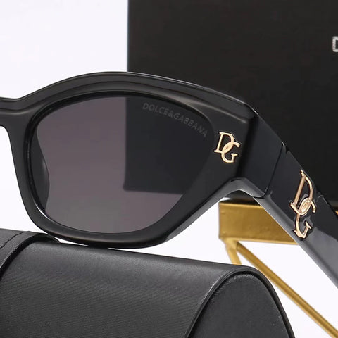 4-color fashion GD LOGO temple polarized sunglasses