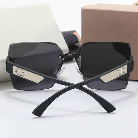 4 color double D rimless lens polarized sunglasses