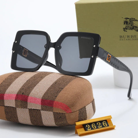 6 color fashion square frame gradient lens polarized sunglasses