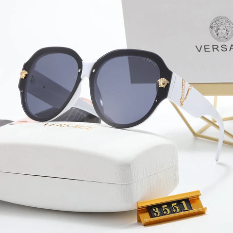 6-color fashion VE letter temple sunglasses polarized glasses