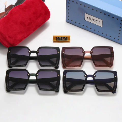 4 Colors Fashion Ripple Temple Polarized Sunglasses