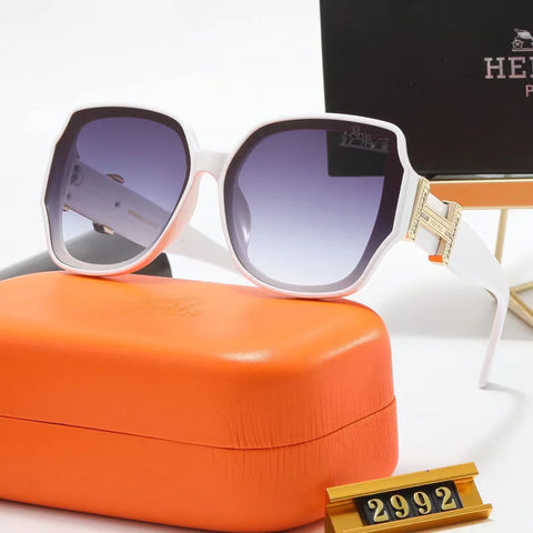 6-color stylish H letter temple polarized sunglasses