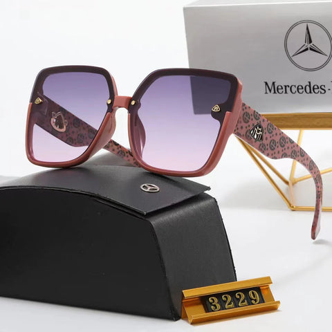 5-color fashion herringbone LOGO temple polarized sunglasses