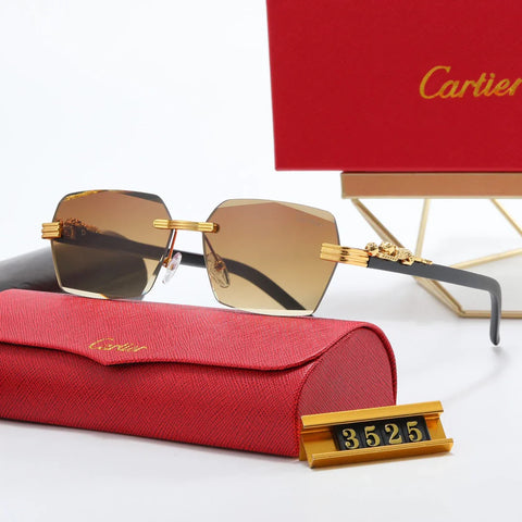 5-color fashionable CAR letter flat sunglasses