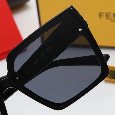 8-color fashion double F letter LOGO temple polarized sunglasses