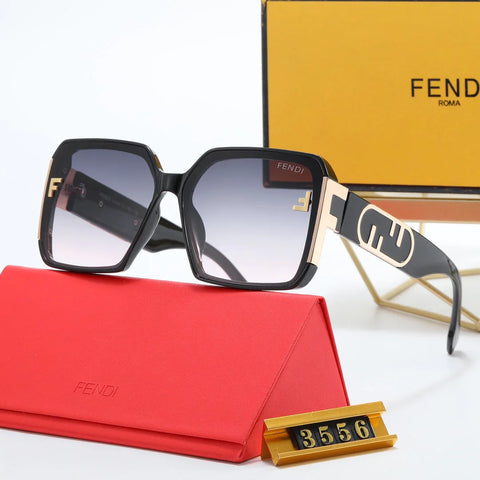 4-color fashion FF letter sunglasses polarizer