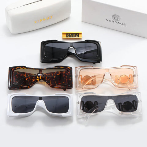 5-color fashion VE letter temple sunglasses polarized glasses