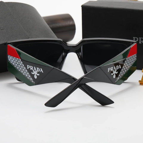 4 color square triangle British alphabet polarized sunglasses