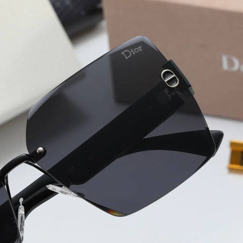 4 color double D rimless lens polarized sunglasses