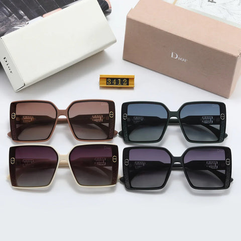 4 color fashion double pull letter polarized sunglasses