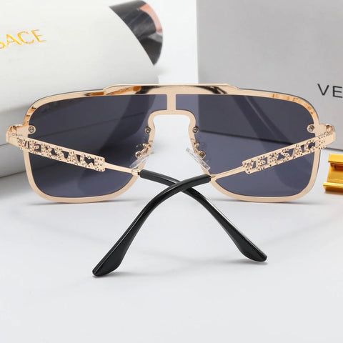 5 Color Fashion Printed Lens Letter Temple Polarized Sunglasses