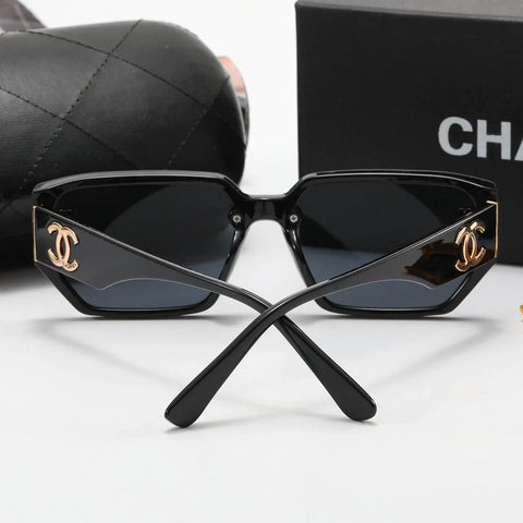 5-Color Fashion CC Letter Temple Polarized Sunglasses