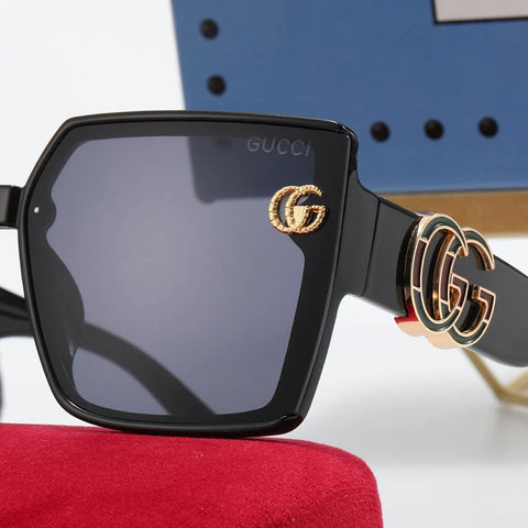 5-color fashion polarized sunglasses with GG letter temples