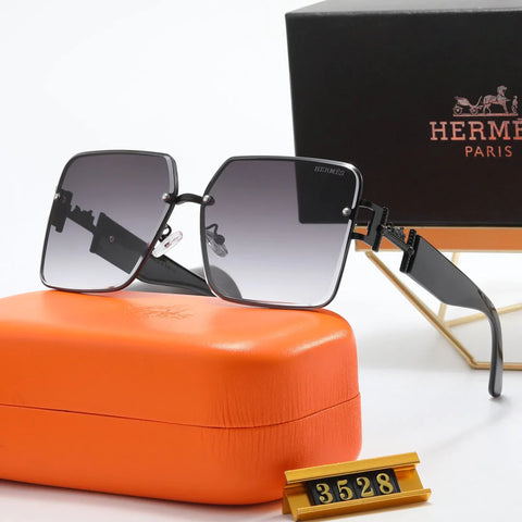 5-color fashion H letter flat sunglasses