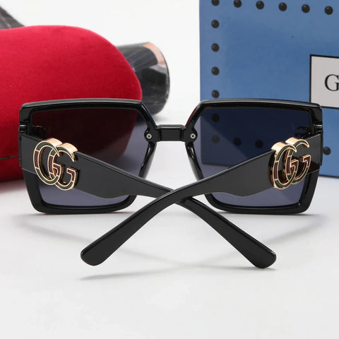 5-color fashion polarized sunglasses with GG letter temples